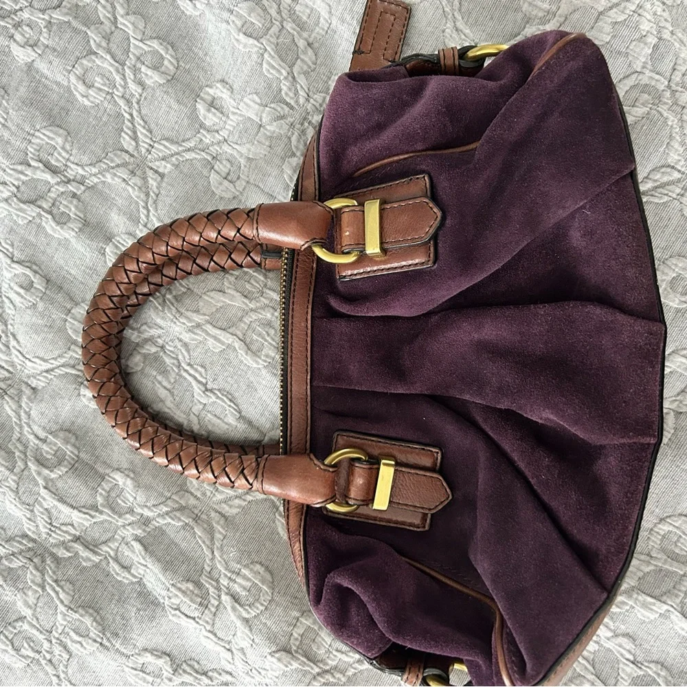 BR Purple Suede Handbag - Picture 5 of 6